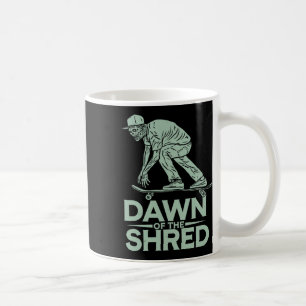 Mug Skateboard Halloween à l'aube du zombie Shred Skat