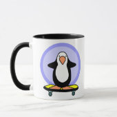 Mug Skateboard Penguin Skateboard Fun Skateboard (Gauche)