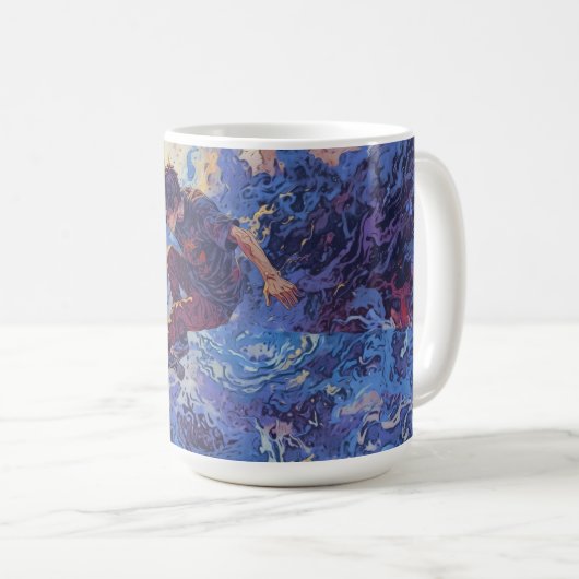 Mug Skateboard Surfing - Skateboarder Design (Devant droit)