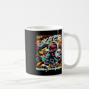 Mug Skateur qui détruit la concurrence ! Enfants T-rex