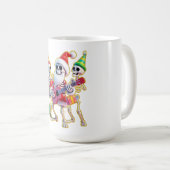 Mug **Skeleton 3D Christm Santa Party – Funnyas Skelet (Devant droit)