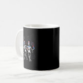 Mug Skeleton 4 juillet Drapeau américain Skellies (Devant gauche)