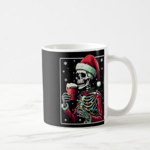 Mug Skeleton Boire du cacao - Drôle Chocolat Chaud Noë