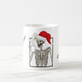 Mug Skeleton boit de la bouillie de café (Centre)