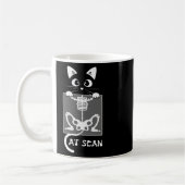 Mug Skeleton Cat Scan Ct Scaning Funny X Ray Pun mème (Gauche)