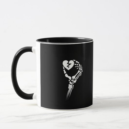 Mug Skeleton Coeur de main (Gauche)
