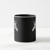 Mug Skeleton Coeur Et Mains Design Classique (Centre)