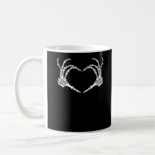 Mug Skeleton Coeur main Halloween Design