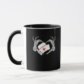 Mug Skeleton Coeur main Lazy do-it-yourself Costume d' (Gauche)