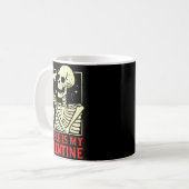 Mug Skeleton Coffee Is My Valentine Funny Valentines D (Devant gauche)