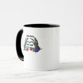Mug Skeleton conception de coeur main (Devant gauche)