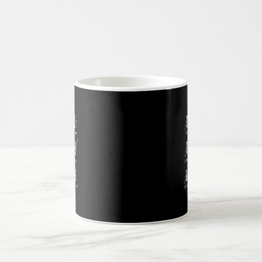 Mug Skeleton Danse Chiffres Équation Math Enseignant H (Centre)