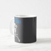 Mug Skeleton Death By Snu Snu Broken Legs Funny Quote  (Devant gauche)