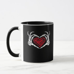 Mug Skeleton des mains du coeur