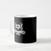 Mug Skeleton Design à la main classique (Devant gauche)