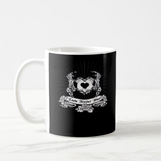 Mug Skeleton Design à la main classique (Gauche)