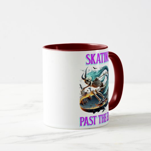 Mug Skeleton En Enfer (Devant droit)