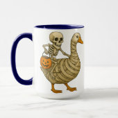 Mug Skeleton équitation Maman Oie Halloween Drôle Citr (Gauche)