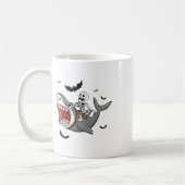Mug Skeleton équitation Requin Effrayant Halloween Gar (Gauche)