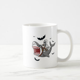 Mug Skeleton équitation Requin Effrayant Halloween Gar