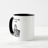 Mug Skeleton Gamer avec casque - Jeu Cool (Devant gauche)