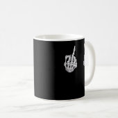 Mug Skeleton Halloween Bones Halloween Doigt Moyen (Devant droit)
