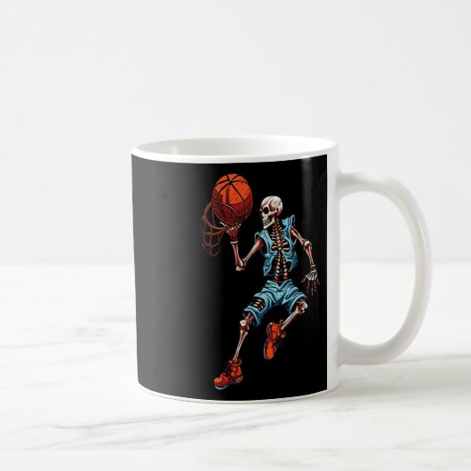 Mug Skeleton Halloween Éffrayant Dunking Costume crâne (Droite)