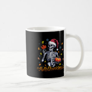 Mug Skeleton Halloween Mery Christmas Happy Hallomerci