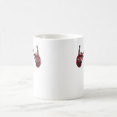 Mug Skeleton Hand Heart Roll & Red Classic (Centre)