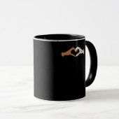 Mug Skeleton Hands Heart Show Basic (Devant droit)