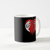 Mug Skeleton Hands Hearts Classic Trending (Devant droit)