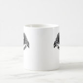 Mug Skeleton Hands Skull, Halloween Design Pour Backgr (Centre)