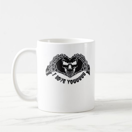 Mug Skeleton Hands Skull, Halloween Design Pour Backgr (Gauche)
