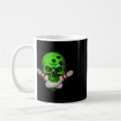 Mug Skeleton Head Skull Bowling Ball Et Pins Happy Ha (Gauche)