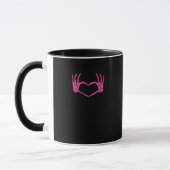 Mug Skeleton Heart Hands Classic (Gauche)