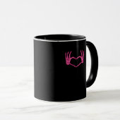 Mug Skeleton Heart Hands Classic (Devant droit)