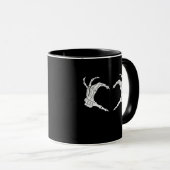 Mug Skeleton Heart Hands Classic (Devant droit)