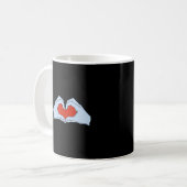 Mug Skeleton Heart Hands Classic & Basic Halloween (Devant gauche)