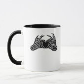 Mug Skeleton Heart Hands - Classique (Gauche)