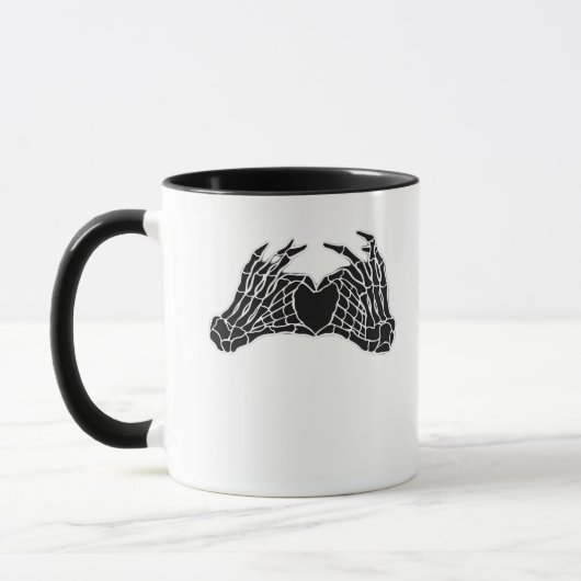 Mug Skeleton Heart Hands - Classique (Gauche)