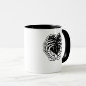 Mug Skeleton Heart Hands Drôle (Devant droit)