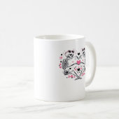 Mug Skeleton Heart Mains Classique Viral (Devant droit)