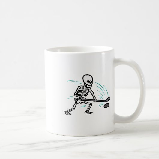 Mug Skeleton Hockey sur glace Halloween Costume Hommes (Droite)