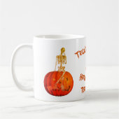Mug Skeleton Jack-o'-lantern Halloween personnalisé (Gauche)