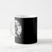 Mug Skeleton Jouer Guitare Punk Rock Musique Halloween (Devant gauche)