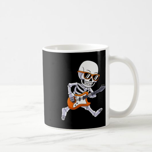 Mug Skeleton Jouer Guitare Rock Et Roll Boys Enfants (Droite)