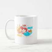 Mug Skeleton La paix de la main Aimer crocs Famille No (Gauche)