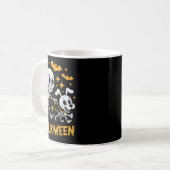 Mug Skeleton Leads Dog Funny Skull Pet For Halloween C (Devant gauche)