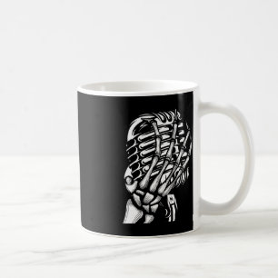 Mug Skeleton Main On the Mic Rock And Roll s Band Tee