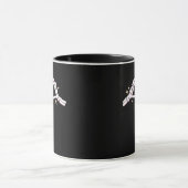 Mug Skeleton Mains Coeur drôle (Centre)